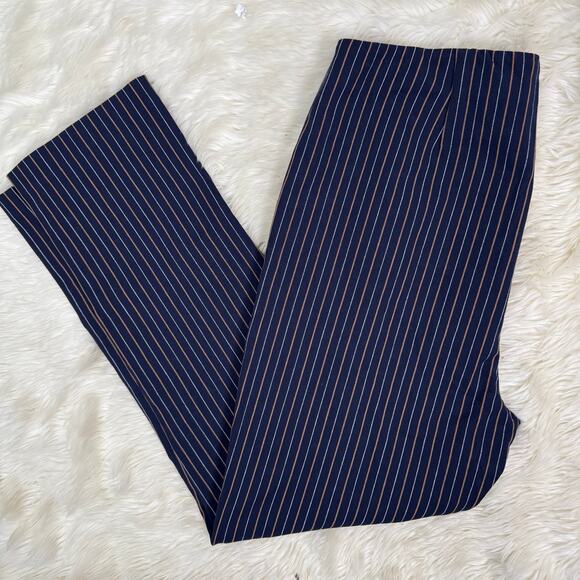 Derek Lam 10 Crosby Simone Pinstripe  Back Zip Leggings NWT Size 10 $295 - Picture 1 of 13
